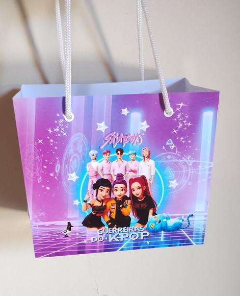 Guerreiras Kpop Huntrix Sacola Lembrancinha Aniversário