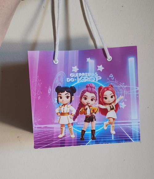 Guerreiras Kpop Huntrix Sacola Lembrancinha Aniversário