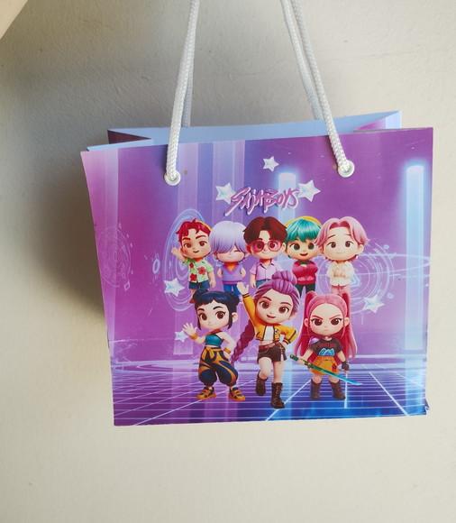 Guerreiras Kpop Huntrix Sacola Lembrancinha Aniversário