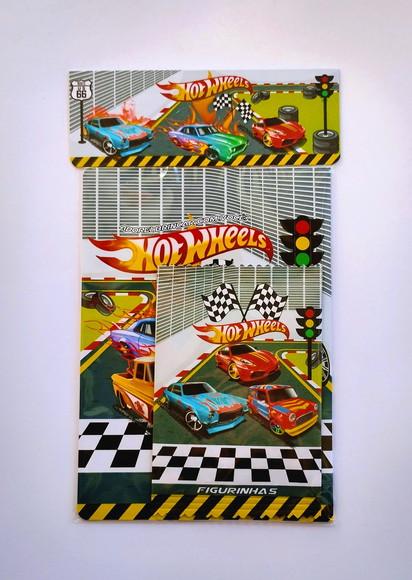 Hot Wheels Álbum de Figurinhas + Desenhos Colorir Lembrancin