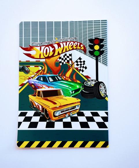 Hot Wheels Álbum de Figurinhas + Desenhos Colorir Lembrancin