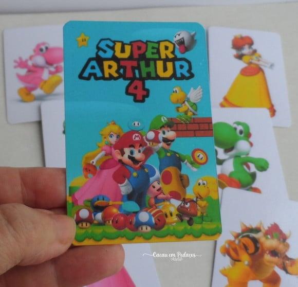 Super Mário Jogo da Memória Personalizado Lembrancinha Infantil