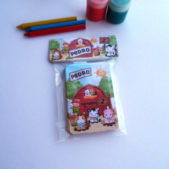 Jogo da Memória G Personalizado Fazendinha + Carta Mico