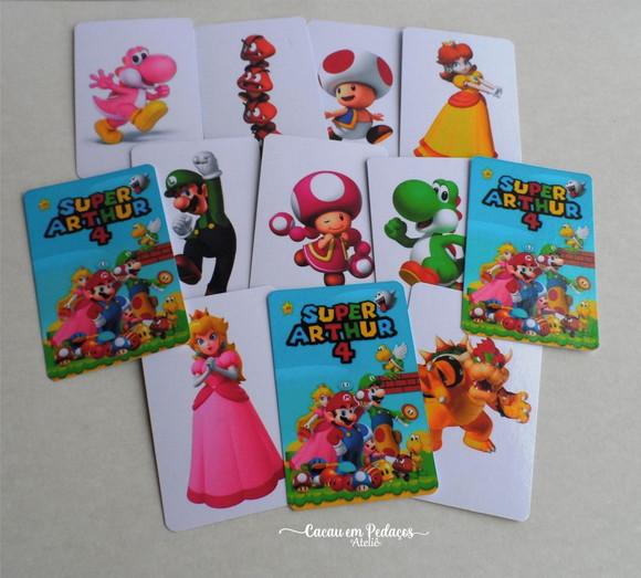Super Mário Jogo da Memória Personalizado Lembrancinha Infantil