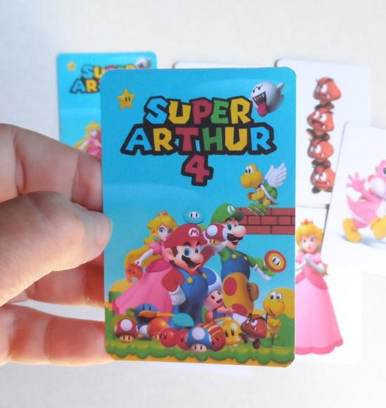 Jogo da Memória G Personalizado Super Mário + Carta Mico
