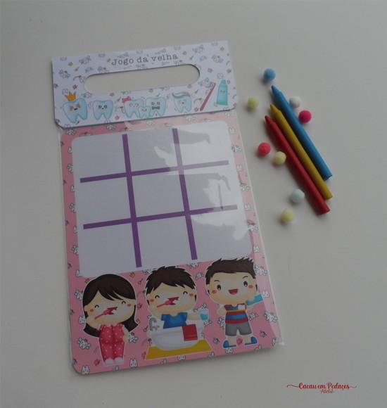 Jogo da Velha Personalizado Fada do Dente Lembrancinha