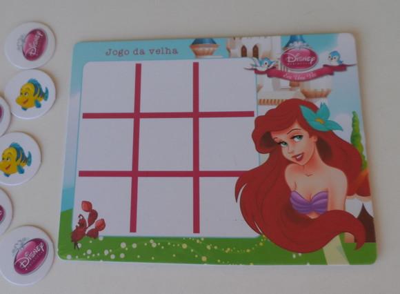 Jogo da Velha Personalizado Pequena Sereia Vários Temas