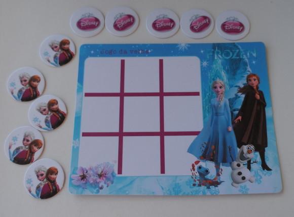 Jogo da Velha Personalizado Frozen Vários Temas