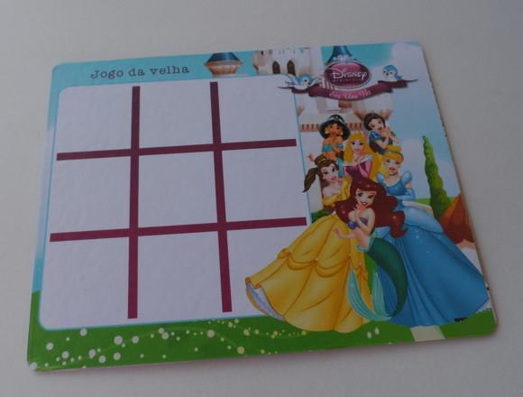 Jogo da Velha Personalizado Princesas Vários Temas