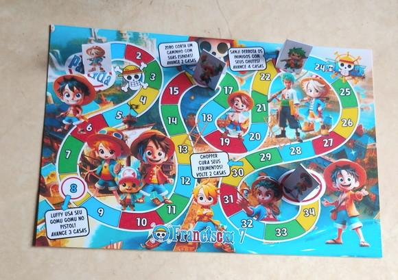 Jogo de Tabuleiro One Piece Lembrancinhas 20 x 30 cm