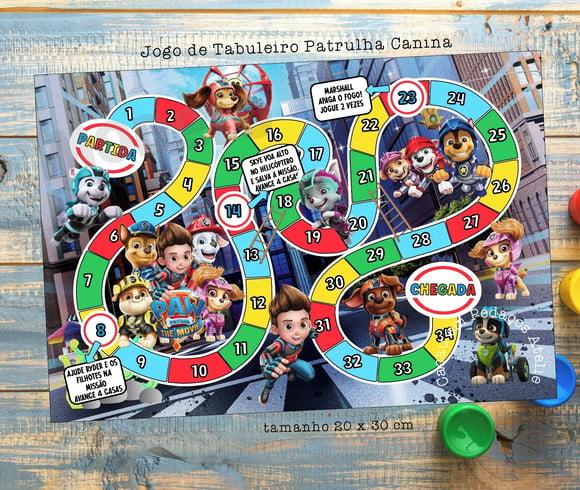Jogo de Tabuleiro Personalizado Patrulha Canina