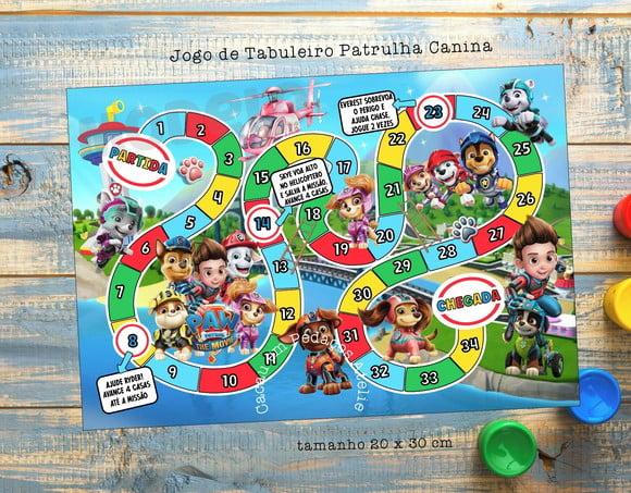 Jogo de Tabuleiro Personalizado Patrulha Canina