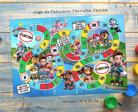 Jogo de Tabuleiro Personalizado Patrulha Canina