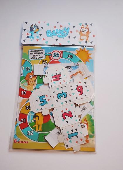 Jogo de Tabuleiro Trilha Bluey Bingo Lembrancinhas