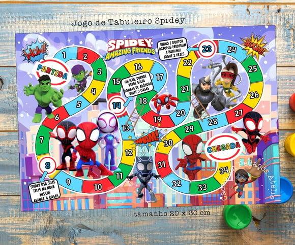 Jogo de Tabuleiro Spidey Aranha Fantasma Lembrancinhas