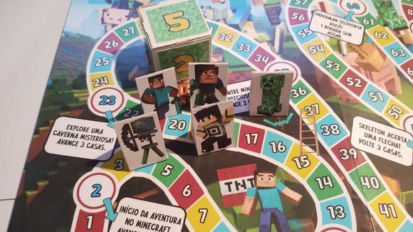 Jogo de Tabuleiro Trilha Minecraft Lembrancinhas 30x40 cm
