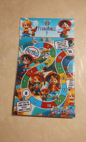 Jogo de Tabuleiro Trilha One Piece Lembrancinhas