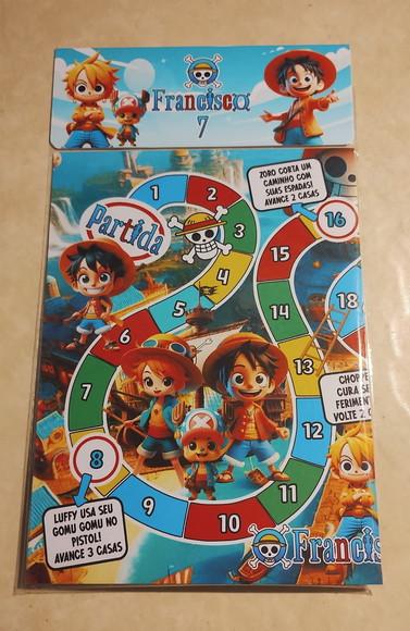Jogo de Tabuleiro Trilha One Piece Lembrancinhas