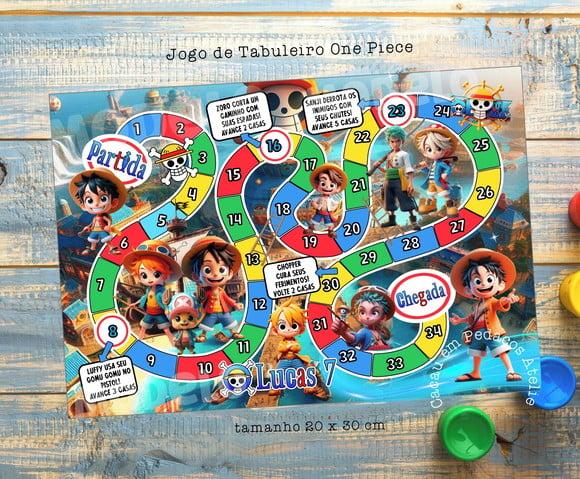 Jogo de Tabuleiro Trilha One Piece Lembrancinhas