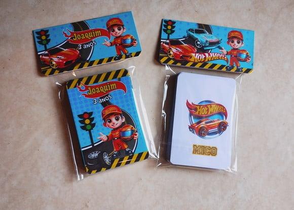 Jogos da Memória G Personalizado Hot Wheels 23 Cartas