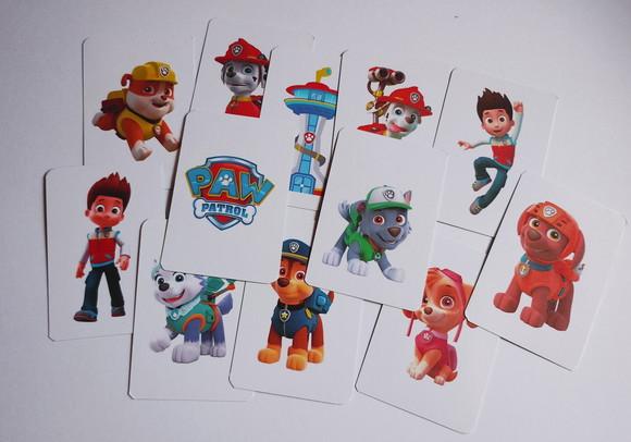 Jogos da Memória Personalizado Patrulha Canina 23 Cartas