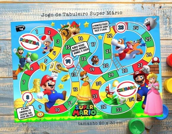 Jogos de Tabuleiro Super Mário Lembrancinhas