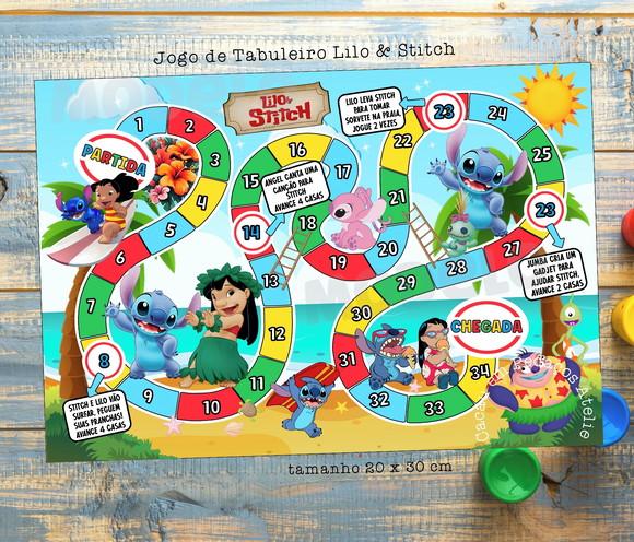 Jogos de Tabuleiro Lilo & Stitch Lembrancinha de Festa