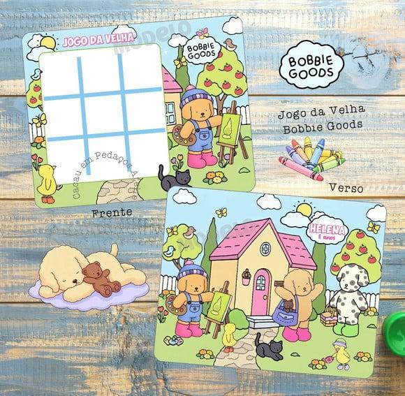 Lembrancinha Bobbie Goods Jogo da Velha Personalizado
