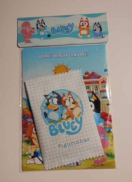 Lembrancinha Bluey Álbum de Figurinhas e Desenhos de Colorir