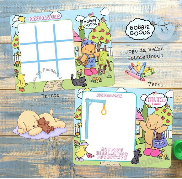 Lembrancinha Bobbie Goods Jogo da Velha Personalizado