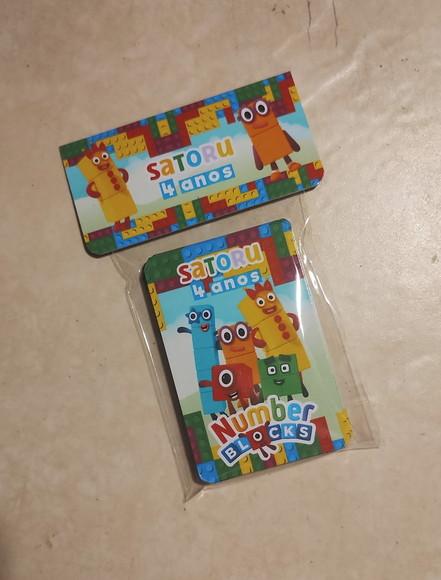 Lembrancinha Jogo da Memória G Personalizado Numberblocks