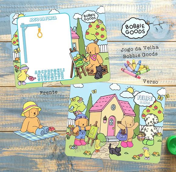 Lembrancinha Bobbie Goods Jogo da Velha Personalizado