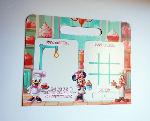 Lousa Mágica Minnie Confeitaria com Caneta e Jogos Cartonada