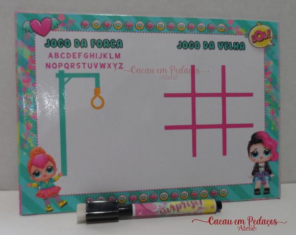 Lousa Mágica Lol Surprise Vários Temas Jogos no Verso