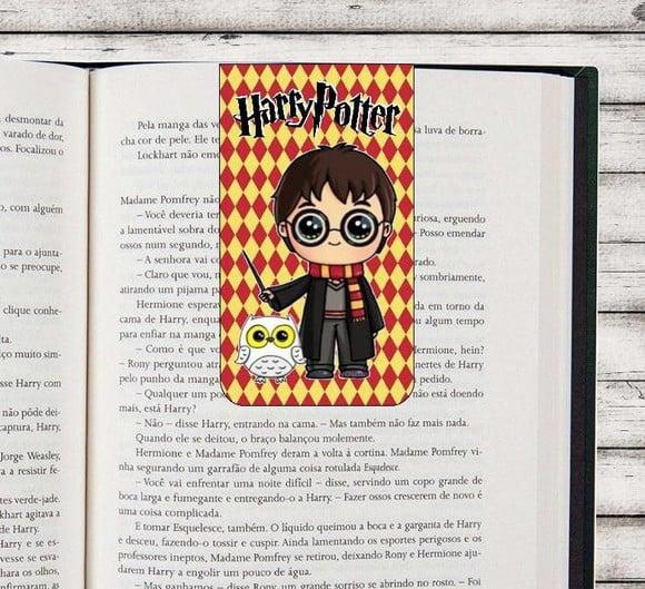 Marcador de Páginas Magnético Harry Potter Sonserina Grifinóri