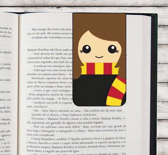 Marcador de Páginas Magnético Harry Potter Sonserina Grifinóri