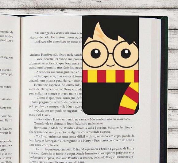 Marcador de Páginas Magnético Harry Potter Sonserina Grifinóri
