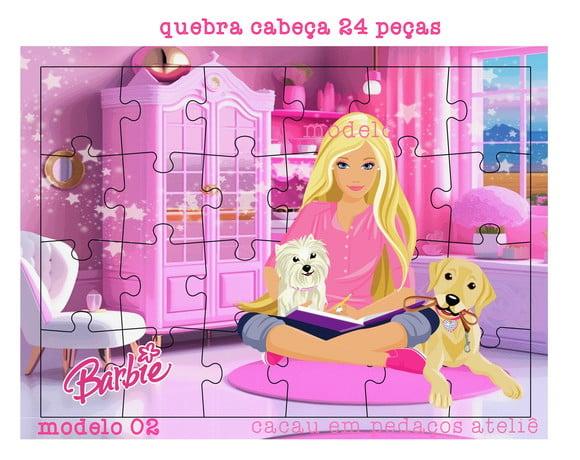 Quebra Cabeça 24 Peças Barbie Lembrancinha