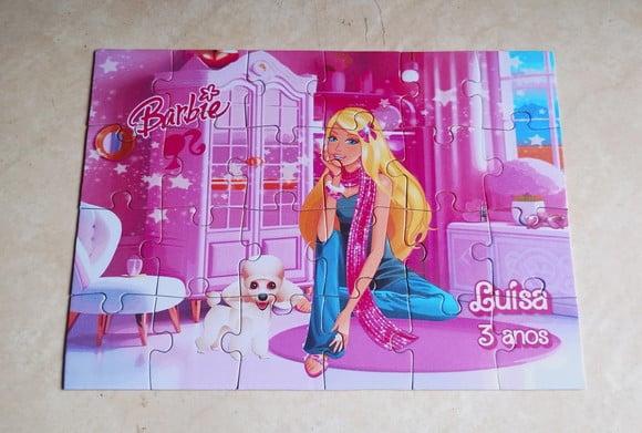 Quebra Cabeça 24 Peças Barbie Lembrancinha