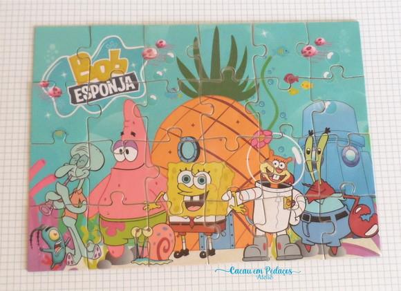 Quebra Cabeça 24 Peças Bob Esponja Lembrancinha