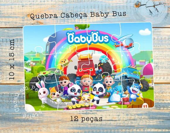 Quebra Cabeça Personalizado Baby Bus festa infantil lembrancinha