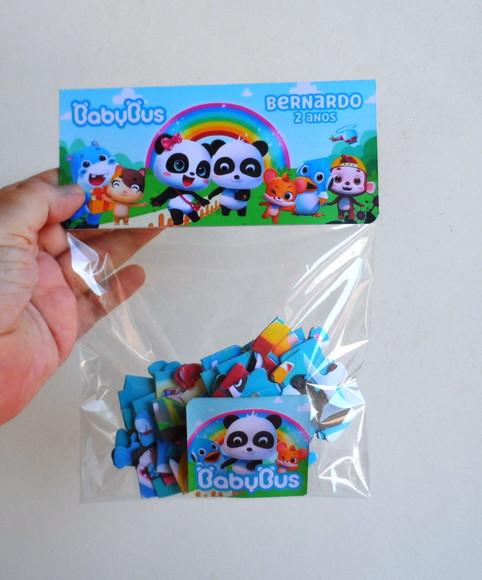 Quebra Cabeça Personalizado Baby Bus 10 x 15 cm