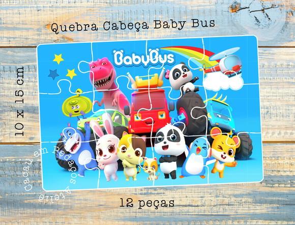 Quebra Cabeça Personalizado Baby Bus 10 x 15 cm