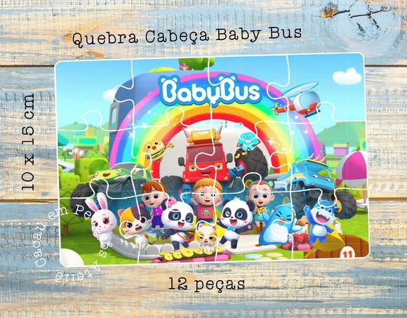 Quebra Cabeça Personalizado Baby Bus 10 x 15 cm