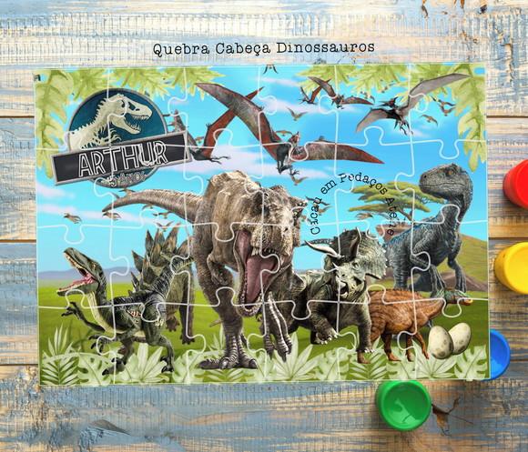 Quebra Cabeças 24 Peças Parque dos Dinossauros Lembrancinha