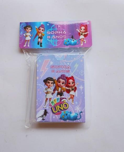 Uno Guerreiras do Kpop Huntrix Lembrancinha de Aniversário