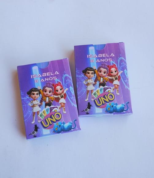 Uno Guerreiras do Kpop Huntrix Lembrancinha de Aniversário