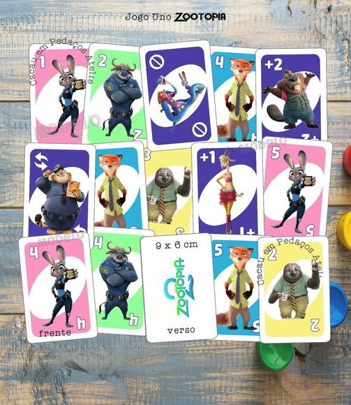 Uno Infantil Zootopia 2 Lembrancinha de Aniversário Festa