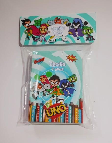 Jovens Titãs Jogo Uno Lembrancinha de Aniversário infantil