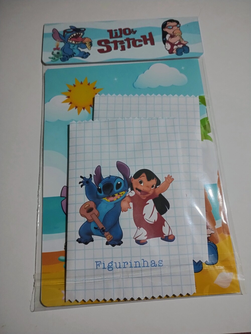 Álbum de Figurinhas Lilo Stitch Desenhos de Colorir Adesivos